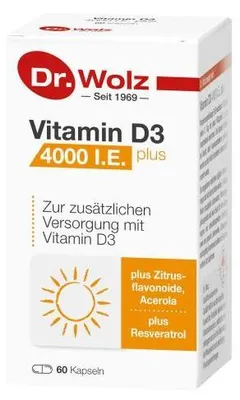Obrázok produktu pre Vitamín D3 4000 I.U. plus kapsule 60 kapsúl