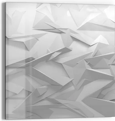 Produktbild von DEQORI Glasbild Echtglas 30x30 cm 'Geometrische Eleganz' Wandbild Bild modern Deko