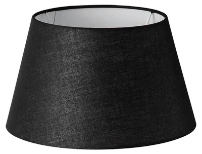 Zdjęcie produktu dla Czarny klosz do lamp stołowych z oprawą E27