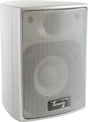 Productafbeelding van Satellietluidsprekers - Compacte boxen - Thuisbioscoop - Full-range driver - 13 x 10 cm - Zilver