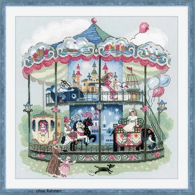 Immagine prodotto di Set per punto croce Riolis "Carousel", schema contato