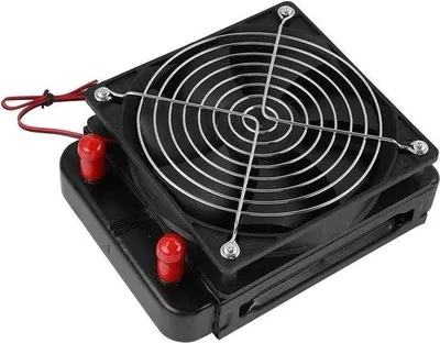 Image de Refroidisseur à eau pour CPU en aluminium de 120 mm, noir
