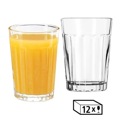 Produktbild von LIBBEY 70664 Trinkglas "PANELED TUMBLERS" , 207 ml, 12er Set