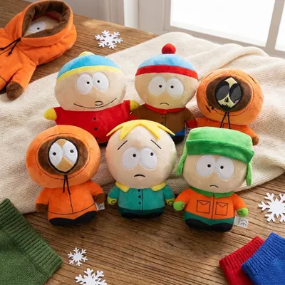 Produktbild von South Park Cartman, Kyle, Kenny, Stan, Butters, Kenny Tot Kuscheltier 20 cm – weiche Plüschfigur für Fans, Kinder & Sammler