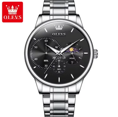 Produktbild von OLEVS Modell 2936 Quarzuhr mit Chronograph und Metallarmband