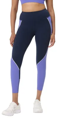 Image de Legging de sport Sweaty Betty Power 7/8, modèle à blocs de couleurs, couleur bleu