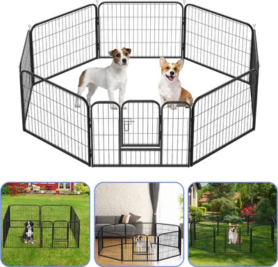 Produktbild von Jopassy Welpenlaufstall Mit Dach Freigehege Welpenauslauf Tierlaufstall Laufstall Hunde