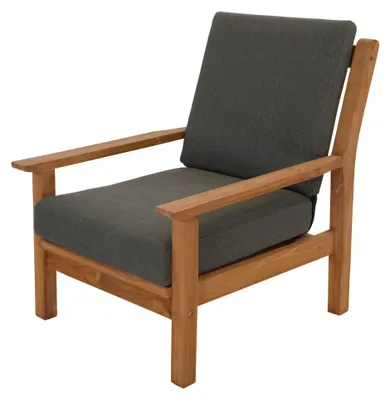Produktbild von Lesli Living Loungesessel Stafford Taupe-grau/Teak