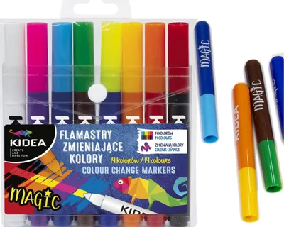 Produktbild von Kidea Magic Farbwechsel-Filzstifte 14 Farben