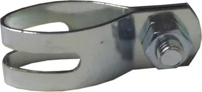 Produktbild von Schwarz Oval Tube 26x17 Mm Klemme 10 Einheiten Silber Silber One Size