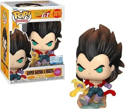 Immagine prodotto di Statuetta Funko POP Dragon Ball 2078 Super Saiyan 4 Vegeta Flocked Special Edition