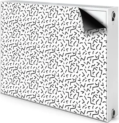 Produktbild von Magnet Radiator Magnet Mat Heizkörperverkleidung Heizkörper-Abdeckung Heizung 90x60 cm  - Geometrisches Muster