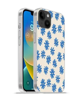 Produktbild von MuchoWow® Handyhülle Schutzhülle Hülle für Apple iPhone 14 Plus - Soft case Blume - Muster - Minimalismus Silikon Softcase Handy Hülle - Abbildung