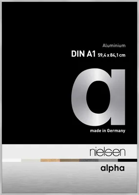 Produktbild von nielsen Aluminium Bilderrahmen Alpha, 59,4x84,1 cm (A1), Silber Matt