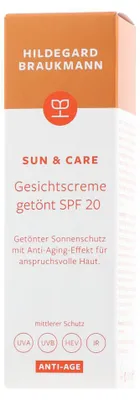 Produktbild von Hildegard Braukmann Sun & Care Anti-Age Gesichtscreme getönt SPF 20 (50 ml)