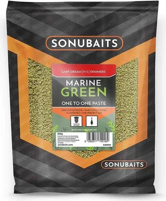 Produktbild von Sonubaits One To One Paste Marine Green 500 g