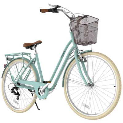 Produktbild von RCB Citybike – 28 Zoll Hollandrad – Aluminiumrahmen – 6-Gang – Felgenbremse – 100 kg Tragkraft – Kaffeebraun