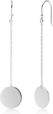 Produktbild von Ohrhänger aus Sterlingsilber mit runden Anhängern