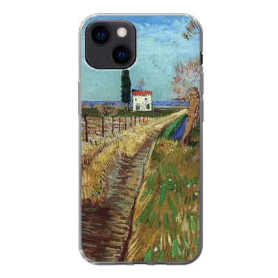 Produktbild von MuchoWow® Handyhülle Schutzhülle Hülle für iPhone 13 Weg durch ein Weidenfeld - Vincent van Gogh Silikon Softcase Handy Hülle - Karteninhaber