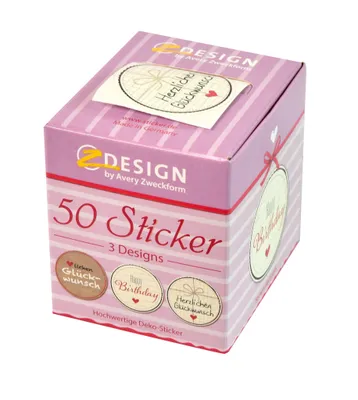 Produktbild von Zweckform 56814 Sticker auf Rolle Glückwunsch