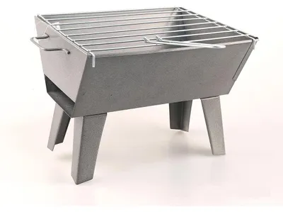 Immagine prodotto di Griglia da tavolo rettangolare portatile, in acciaio inossidabile, dimensioni 30 x 24 cm