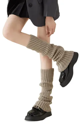 Imagen del producto de Calcetines de punto para bebé, talla única, color café