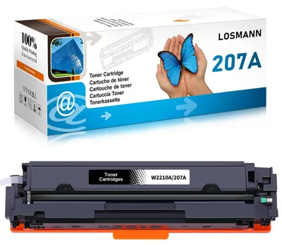 Immagine prodotto di LOSMANN 207A W2210A, toner compatibile con chip, per HP 207A 207X W2210X, sostituisce i toner HP Color Laserjet Pro MFP M283fdw, M255dw, M282nw, M283fdn, M255nw (nero)