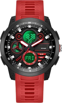 Produktbild von Watch Herren Digitaluhr Wasserdicht mit Weltzeit Doppelzeit Timer Alarm Stopuhr Analog Digital Outdoor Uhren für Jungen Jugendliche