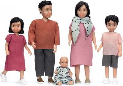 Produktbild von Lundby Puppenhaus Familie Jamie - 5-teiliges Puppenhaus-Set Spielzeug