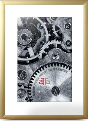 Produktbild von FramesFactory 5903351577625 Aluminiumrahmen Gold 13x18 cm