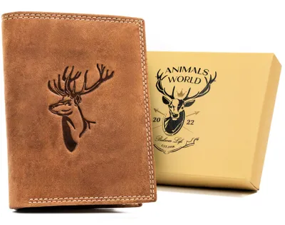 Obrázok produktu pre Always Wild Pánska kožená peňaženka Lodgee hnedá One size