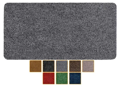 Produktbild von Fußmatte Schmutzfangmatte rutschfest abwaschbar robust für Eingang, Haustür, Flur innen & außen, 80 x 40 cm (Rechteckig)