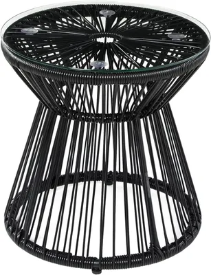 Immagine prodotto di Tavolo da giardino - Tavolo rotondo da giardino - Tavolino da esterno - Tavolino di servizio - Tavolo da bistrot, Tavolino da salotto