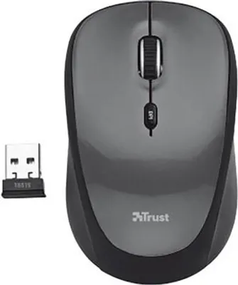 Obrázek produktu pro Trust Yvi, Optický, RF bezdrátový, 1600 DPI, Černá