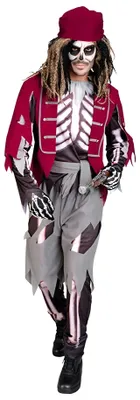 Imagen del producto de Disfraz de Widmann: Esqueleto de pirata/corsario, talla M