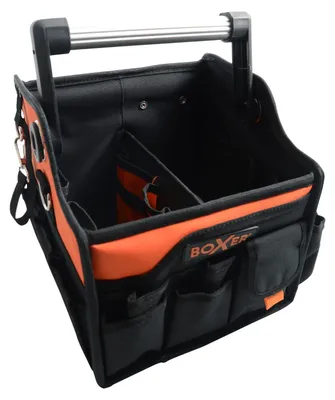 Zdjęcie produktu dla Torba narzędziowa Boxer® – pusta, mała torba na narzędzia w kolorze czarno-pomarańczowym – organizer