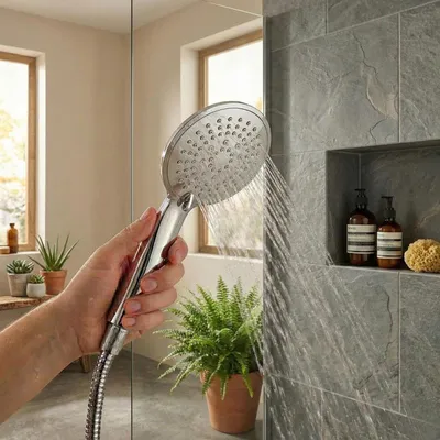 Immagine prodotto di Soffione doccia cromato OLYNA a 5 getti