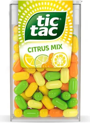 Image de tic tac Citrus Mix Yuzu Mandarine Citron et Citron Lime18g