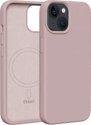Produktbild von Etteri Silikon Mag Cover für iPhone 14 6,1" Handyhüllen Hellrosa