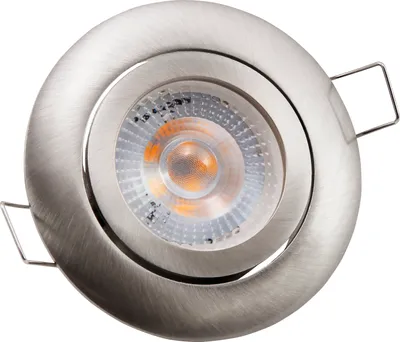 Produktbild von LED Einbauleuchte Deckenlampe McShine "Eco-50", 5W, 400 lm, 4000K, Edelstahl gebürstet