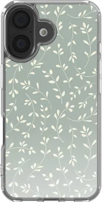 Image de étui imoshion Design pour l'Apple iPhone 16 - Smoke Green Flowers