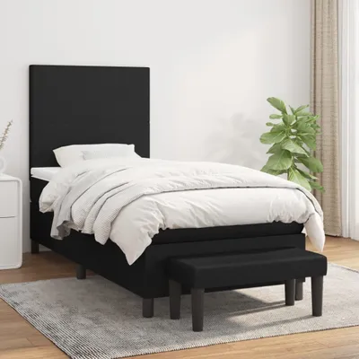 Produktbild von Maison Exclusive - Boxspringbett mit Matratze Schwarz 90x200 cm Stoff