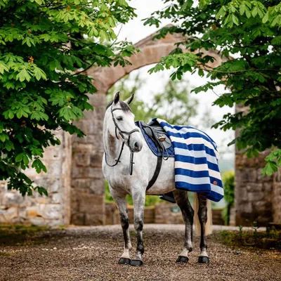 Produktbild von Horseware Abschwitzdecke in Größe Pony - Newmarket Fleece - Witney Navy