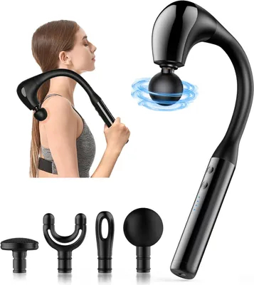 Produktbild von Massagehammer, Nacken- und Schultermassagegerät, Muskelmassagepistole mit Timer-Funktion, Tiefengewebe-Percussionsmassagegerät