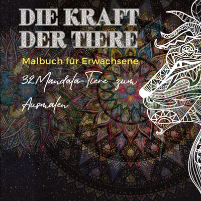 Produktbild von Mandala Malbuch für Erwachsene: Die Kraft der Tiere