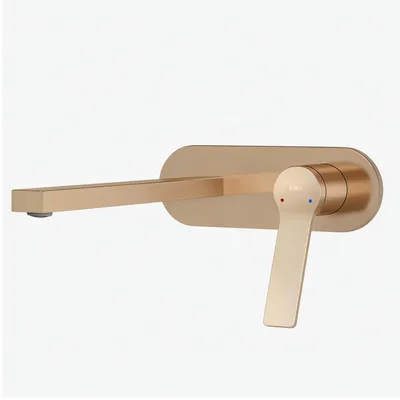 Immagine prodotto di Miscelatore per lavabo, modulare, in ottone, finitura rosa oro, con cartuccia in Vetroceramica