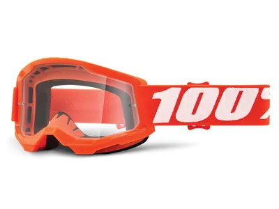 Produktbild von 100% Kinder Motocross Brille Strata 2, Klar , orange