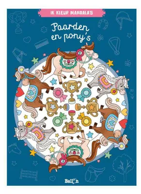 Produktbild von „Ich male Mandalas: Pferde und Ponys“ – Malbuch