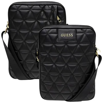 Produktbild von Guess Torba GUTB10QLBK 10" schwarz Quilted Tablet Bag Schutzhülle