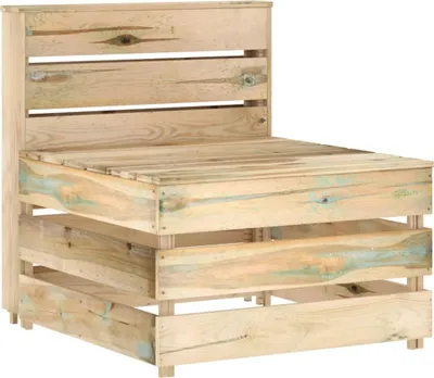 Produktbild von Garten-Paletten-Mittelsofa Imprägniertes Kiefernholz , Gartensofas Design 2024